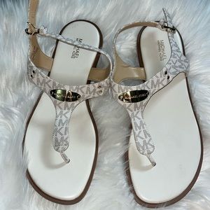 White Michael Kors sandals
